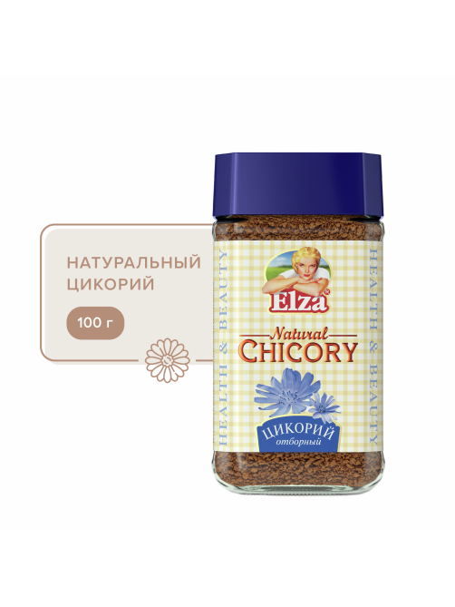 Напиток растительный Elza Natural Цикорий растворимый гранулированный, 100г