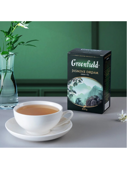 Чай Greenfield Jasmine Dream зеленый листовой, 200г