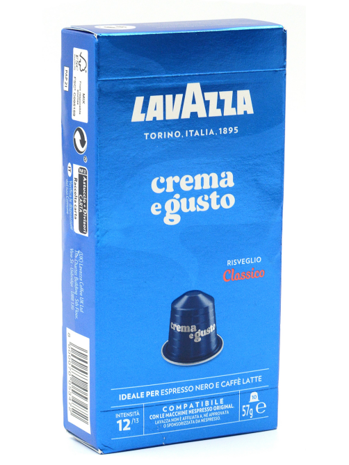 Кофе в капсулах для кофемашин Lavazza Qualita Crema E Gusto Classico 10шт, 57г