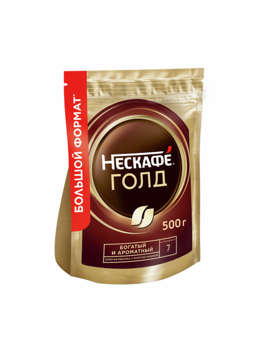Кофе Нескафе Голд растворимый, 500г