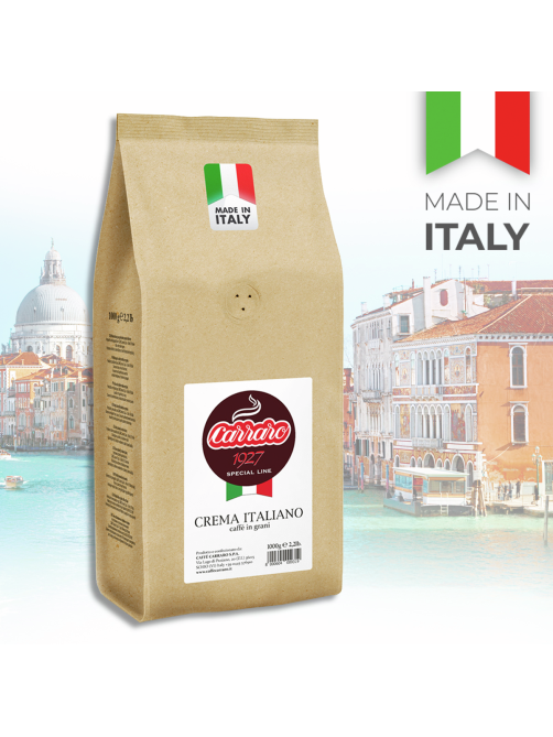 Кофе Carraro Crema Italiano в зернах, 1кг