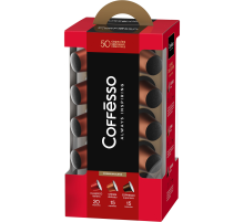 Набор кофе в капсулах Coffesso для кофемашин Nespresso ассорти 50шт, 250г
