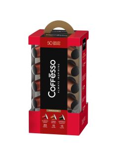 Набор кофе в капсулах Coffesso для кофемашин Nespresso ассорти 50шт, 250г