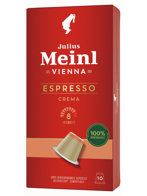 Кофе в капсулах Julius Meinl Espresso Crema Bio для кофемашин Nespresso 10шт, 56г
