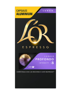 Кофе в капсулах L’or Эспрессо Лунго Профондо для кофемашин Nespresso 10шт, 52г