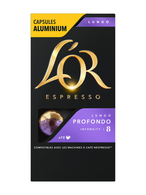 Кофе в капсулах L’or Эспрессо Лунго Профондо для кофемашин Nespresso 10шт, 52г