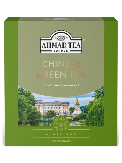 Чай зеленый Ahmad Tea Китайский (1.8г x 100шт), 180г