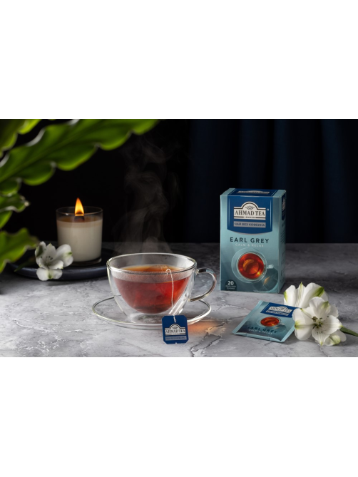 Чай черный Ahmad Tea Эрл Грей без кофеина (1.8г x 20шт), 36г