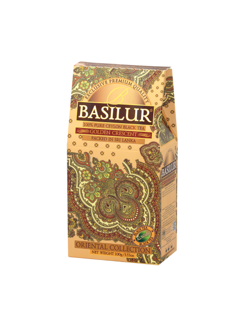 Чай черный Basilur Восточная коллекция золотой месяц листовой, 100г
