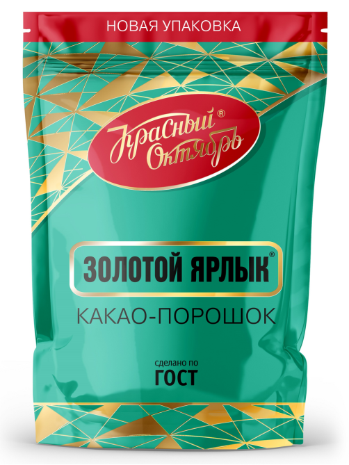 Какао-порошок Красный Октябрь Золотой ярлык, 185г