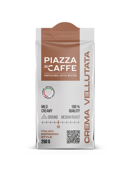 Кофе Piazza del Caffe Crema Vellutata молотый, 250г