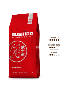 Кофе Bushido Red Katana в зернах, 227г