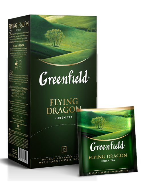 Чай Greenfield Flying Dragon зеленый (1.8г х 25 пак), 45 г