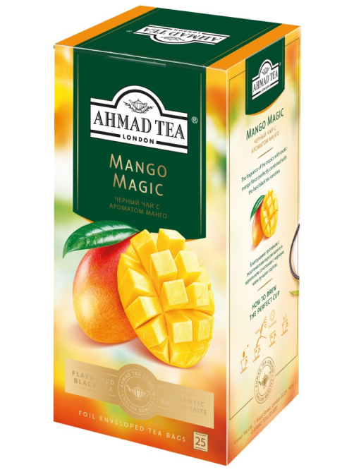Чай черный Ahmad Tea Магия манго (1.5г x 25шт), 37.5г