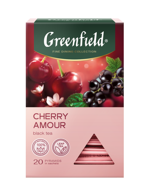 Чай черный Greenfield Cherry Amour пирамидки (1.8г x 20шт), 36г
