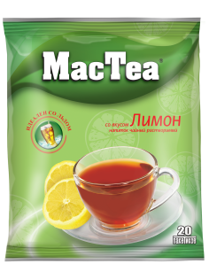 Напиток чайный растворимый Mactea со вкусом лимона (16г x 20шт), 320г