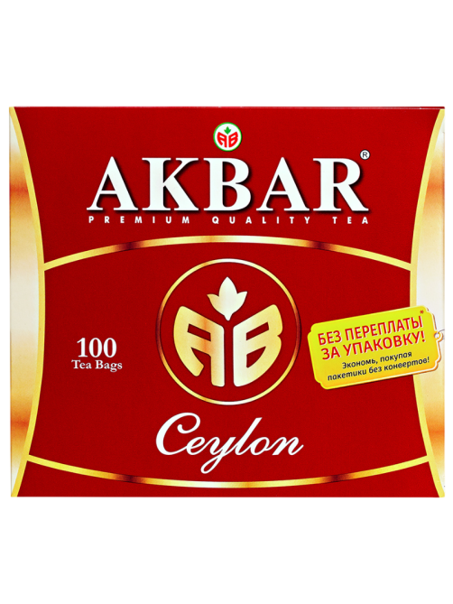 Чай Akbar Ceylon черный (2г х 100шт), 200г