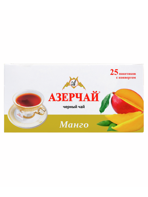 Чай черный Азерчай Манго байховый (1.8г x 25шт), 45г