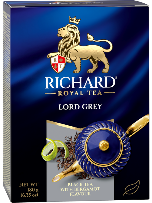 Чай Richard Lord Grey черный листовой с добавками, 180г
