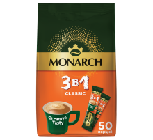Напиток кофейный Monarch Классик 3в1 растворимый в стиках (13.5г x 50шт), 675г