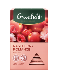 Чай черный Greenfield Raspberry Romance пирамидки (1.8г x 20шт), 36г