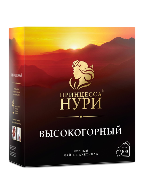 Чай Принцесса Нури Высокогорный черный (2г х 100шт), 200г