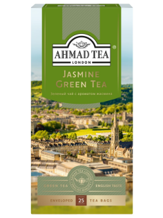 Чай Ahmad Tea Jasmine Green Tea зеленый с жасмином (2г х 25шт), 50г