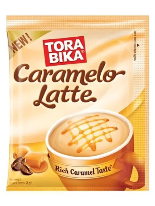 Напиток кофейный Torabika карамельный латте растворимый (25г x 20шт), 500г