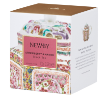 Чай черный Newby клубника-манго листовой, 100г