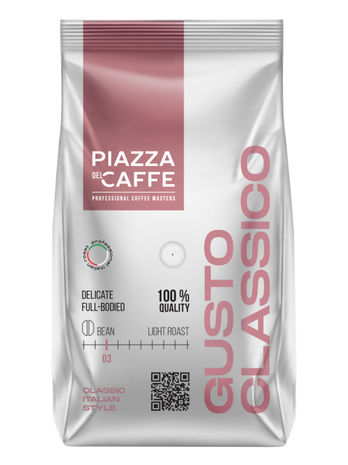 Кофе Piazza del Caffe Gusto Classico зерновой, 900г