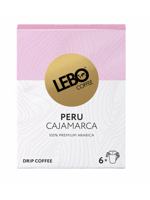 Кофе Lebo Mono Peru молотый дрип-пакеты (10.5г x 6шт), 63г