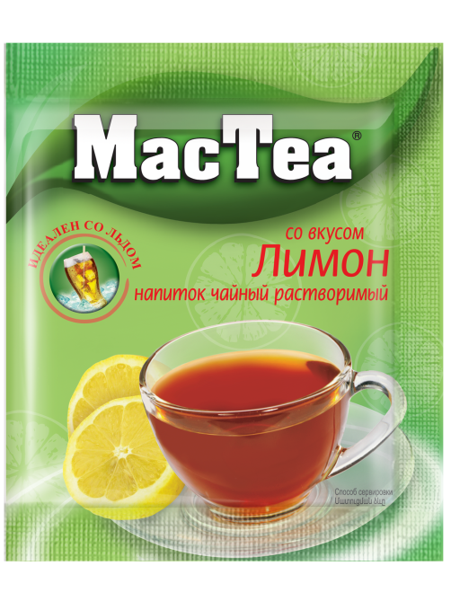 Напиток чайный растворимый Mactea со вкусом лимона (16г x 20шт), 320г