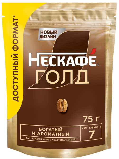 Кофе Нескафе Голд растворимый, 75г