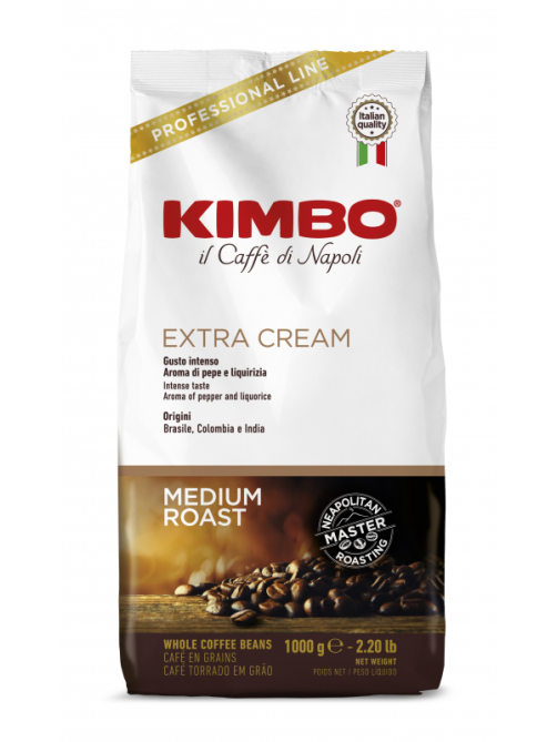 Кофе Kimbo Extra Cream в зернах, 1кг
