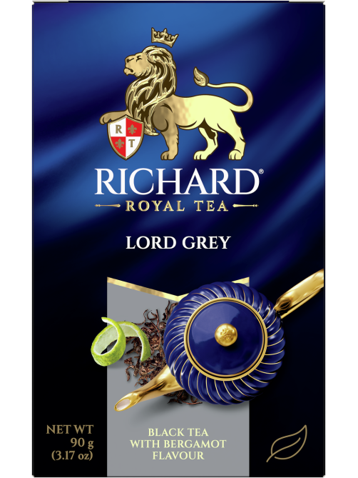 Чай черный Richard Бергамот-лимон листовой, 90г