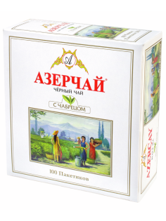 Чай Азерчай черный с чабрецом (2г x 100шт), 200г