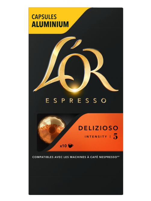 Кофе в капсулах L’or Эспрессо Делисиозо для кофемашин Nespresso 10шт, 52г