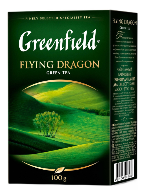 Чай зеленый Greenfield Flying Dragon листовой, 100г