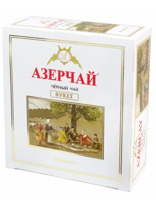 Чай Азерчай черный букет (2г x 100шт), 200г
