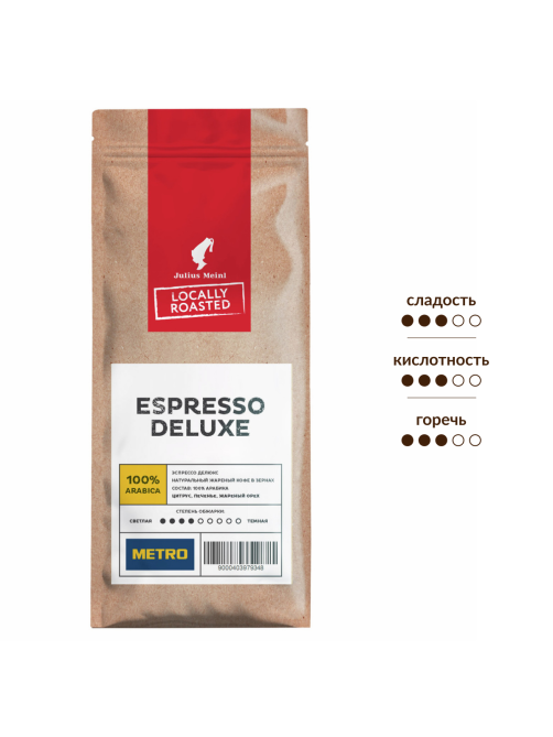 Кофе Julius Meinl Espresso Deluxe в зернах, 1кг