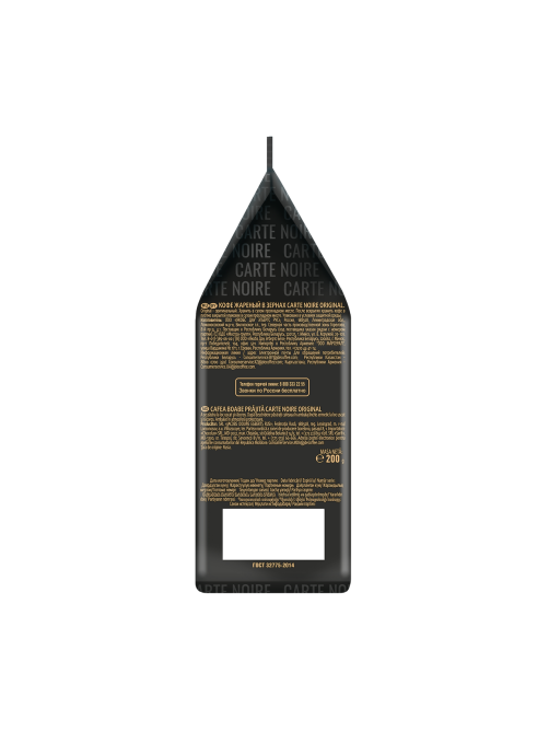 Кофе Carte Noire Ориджинал зерновой, 200г