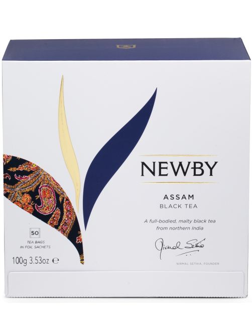 Чай Newby Assam черный (2г x 50шт), 100г