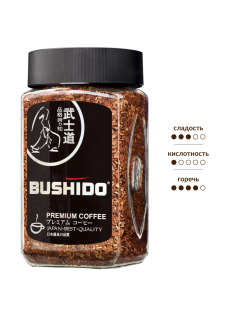 Кофе Bushido Black Katana растворимый, 100г