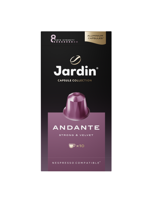 Кофе в капсулах Jardin Andante Strong&Velvet для кофемашин Nespresso 10шт, 50г