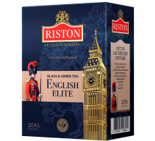 Чай Riston Elite English черный с зеленым листовой, 200г
