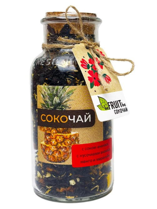 Чай черный Befruitbe Сокочай с ананасом, манго и маракуйей, 150г