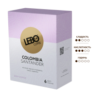Кофе Lebo Mono Colombia молотый дрип-пакеты (10.5г x 6шт), 63г