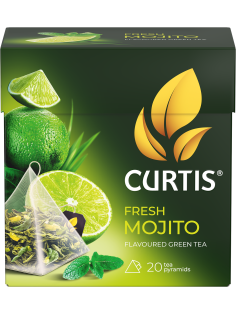 Чай Curtis зеленый мохито (1.8г х 20шт), 36г