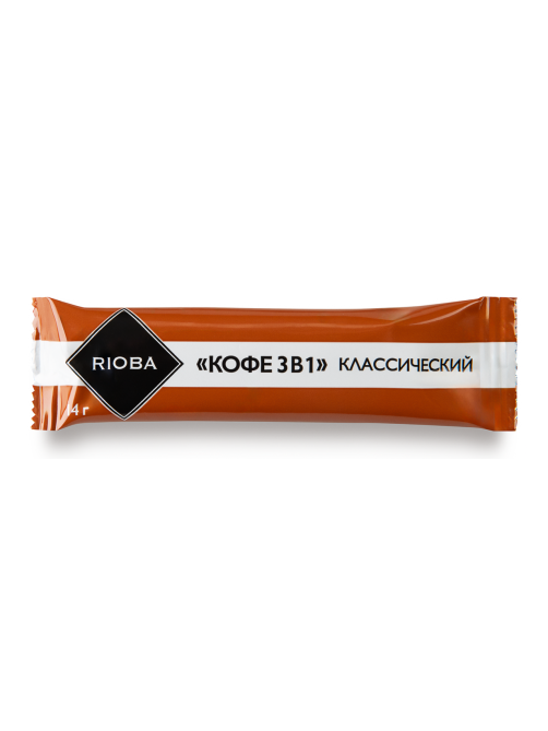 RIOBA Напиток растворимый кофе 3в1 в стиках (14г x 100шт), 1.4кг