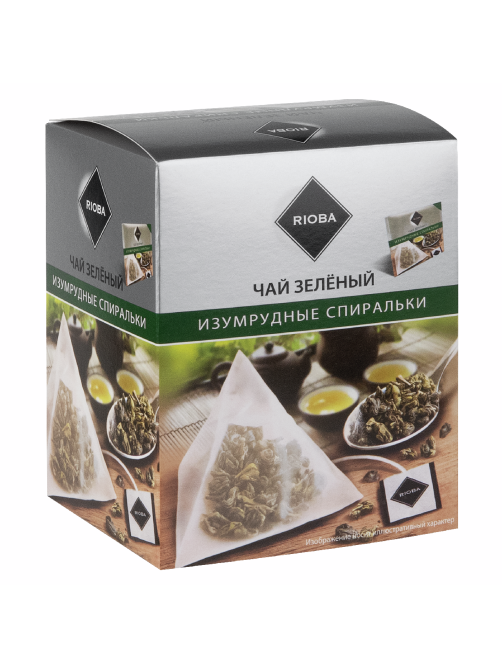RIOBA Чай зеленый Изумрудные спиральки (2г х 20шт), 40г